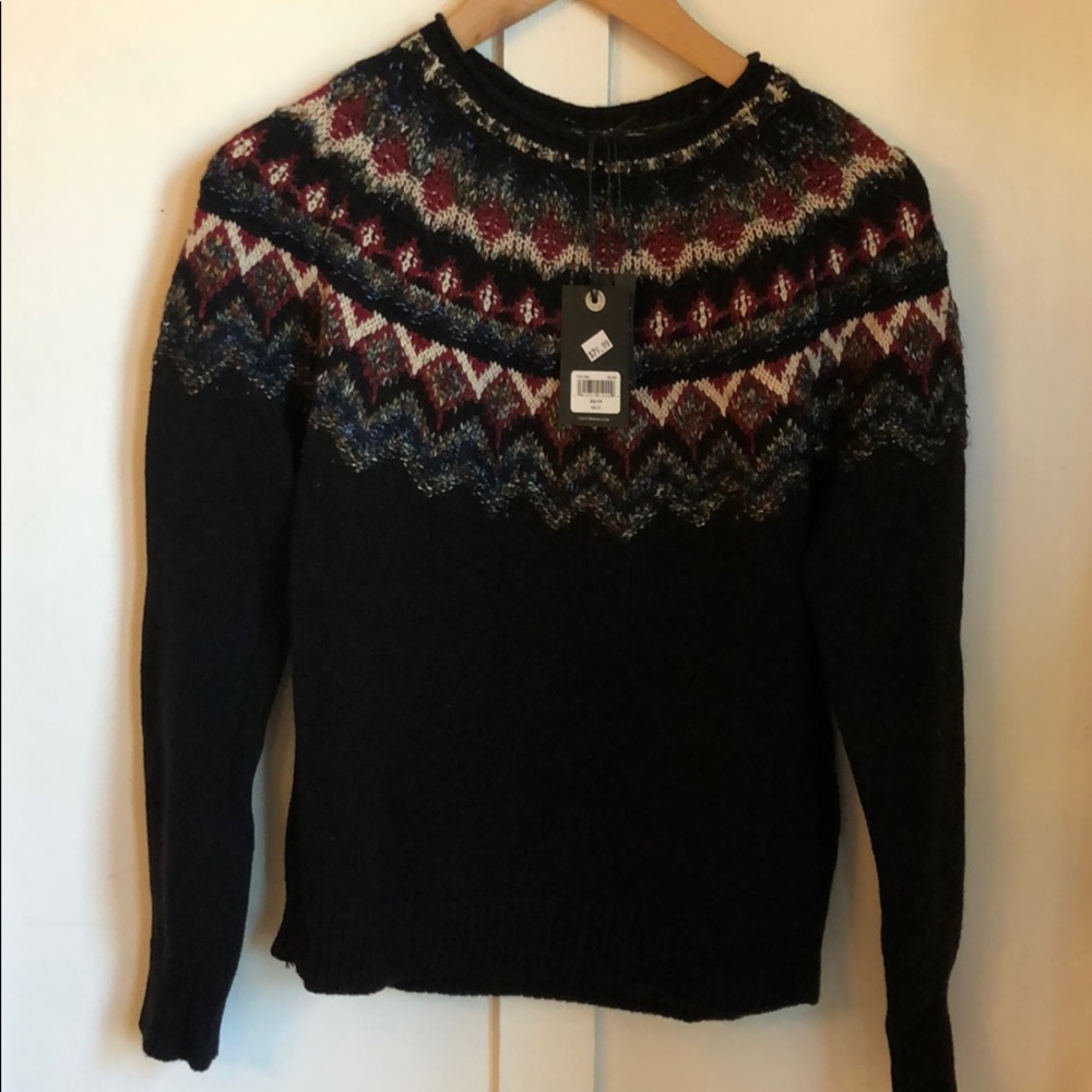 Lucky Brand Fair Isle crew neck sweater